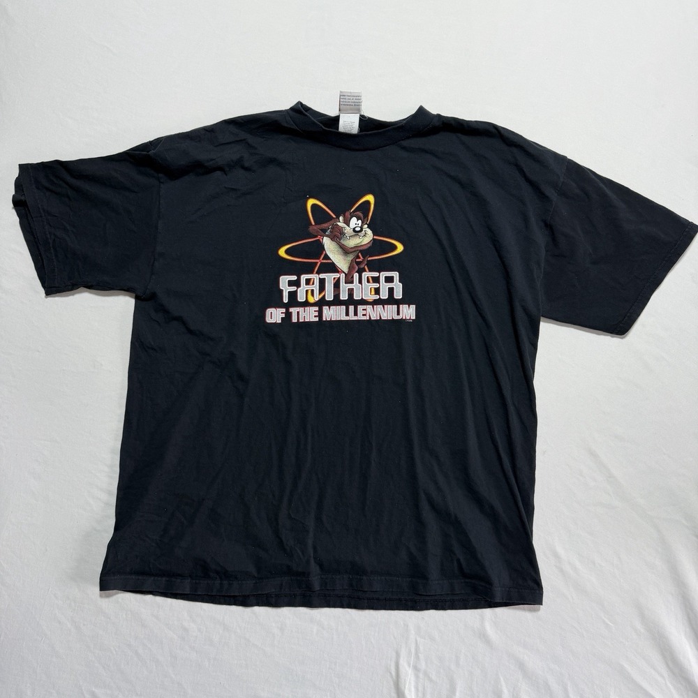 Vintage 1997 Looney Tunes Taz Father of the Millennium T-Shirt XXXL USA Made